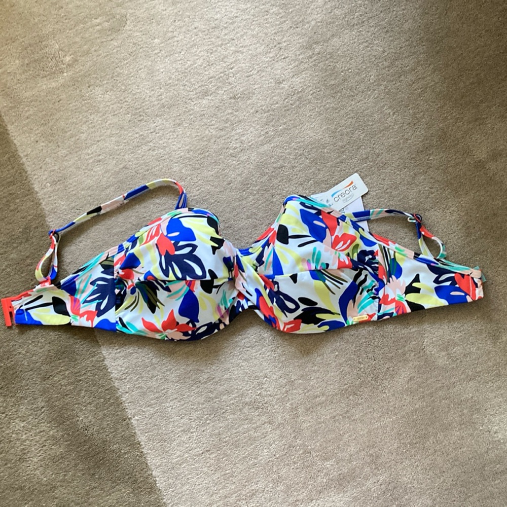 Panache Floral Anya Riva Bikini top NWT 30FF